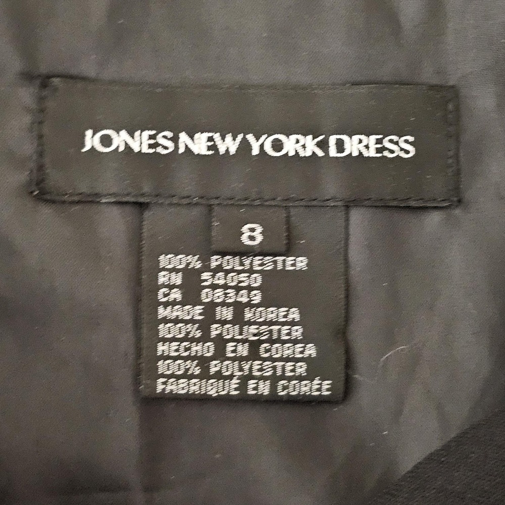 Jones New York Dress Womens 8 Black Sleeveless Tiered Layered Little Black Dress - Picture 3 of 9